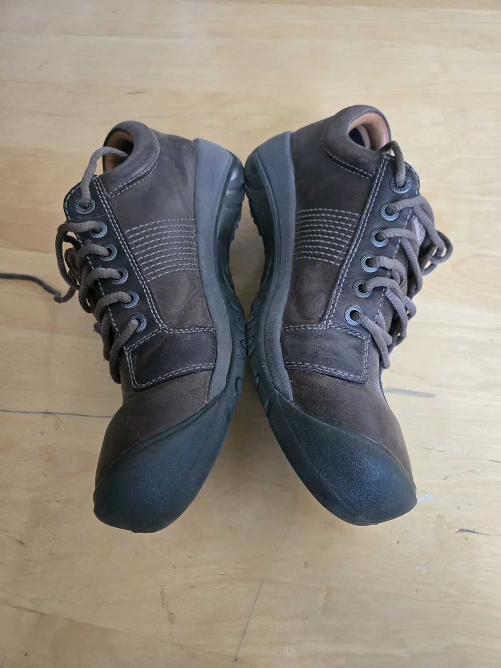 KEEN Austin Oxford 1019471 Mens 12 Brown Leather Comfort Casual Walking Shoes